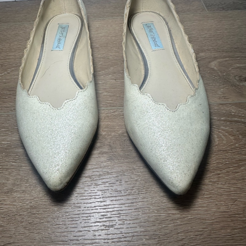 Betsey Johnson Formal Glitter Shoes Size 10 - Picture 8 of 10